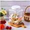 3 Pieces 1 Gallon Clear Plastic Jar with Ribbed Liner Screw on Cap Wide Mouth Square Screw Top Food Storage Containers PET Plastic Canisters with Lids Grip Jars Food Safe
